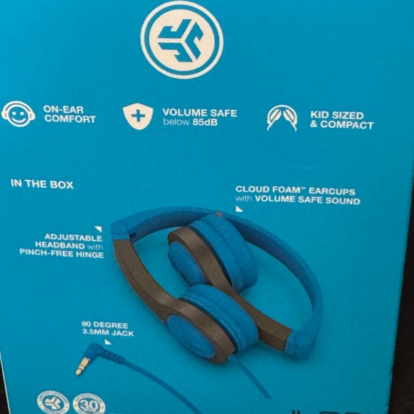 JBuddies Kids Headphones in Vibrant Blue | NIP - Picture 3 of 4